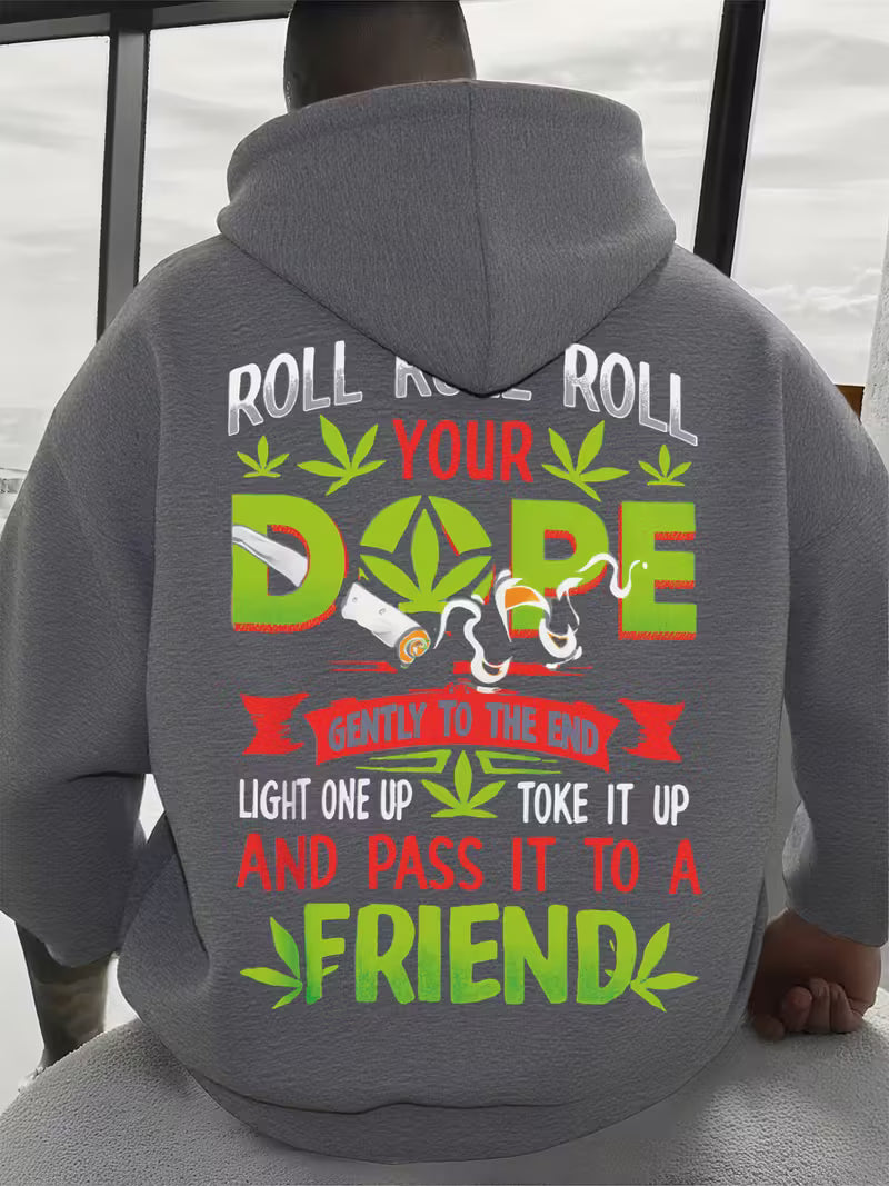 Men's Casual Graphic Print Hoodie