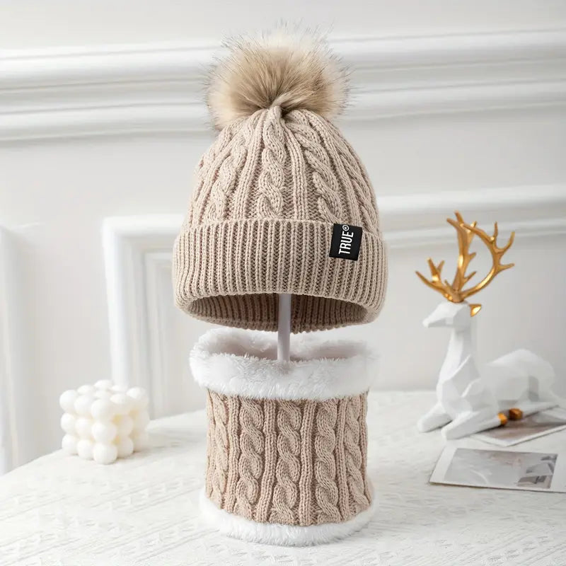 Kids Beanie Hats and Scarves Sets