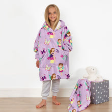 Load image into Gallery viewer, Fairy Print Hoodie Blanket, Kids - Lilac