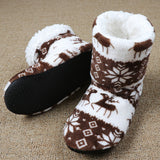 Elk Floor Shoes Indoor Socks Shoes Warm Plush House Slippers