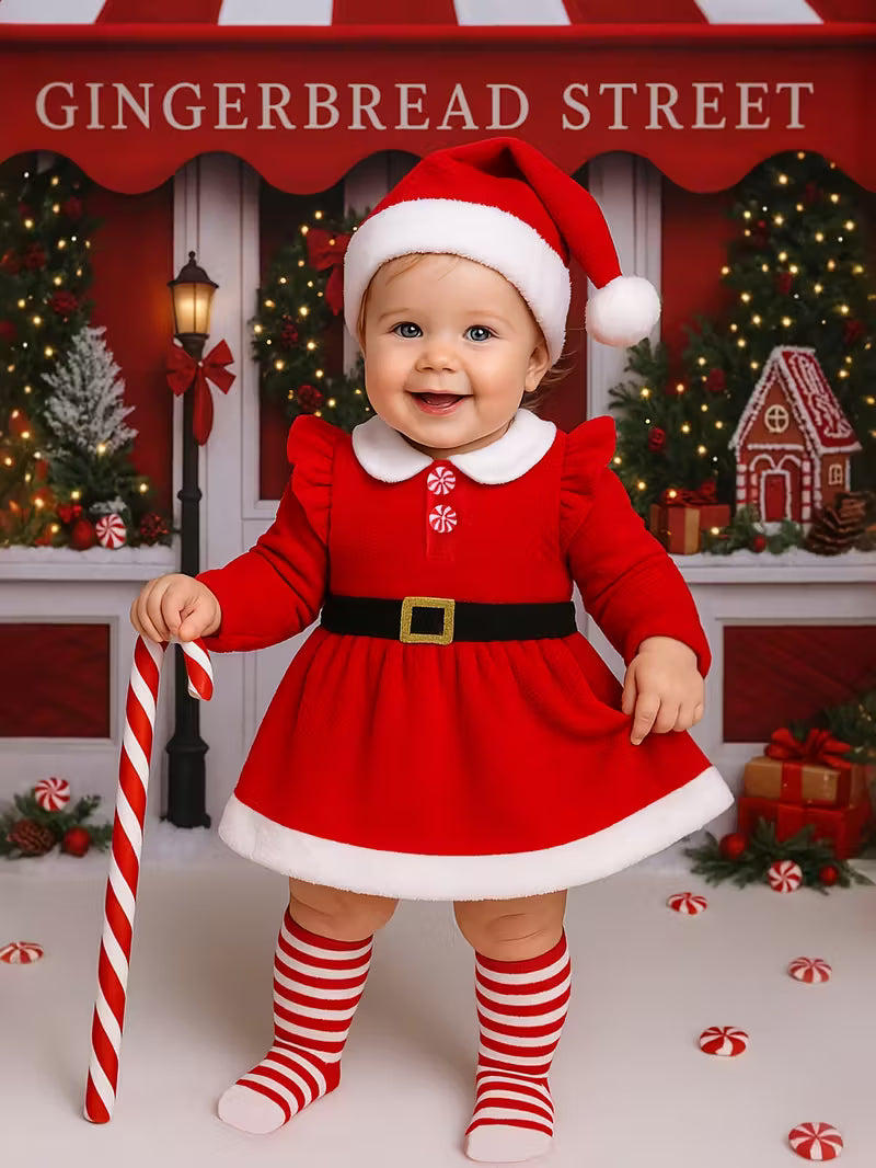 3pcs Baby Girl Christmas Outfit