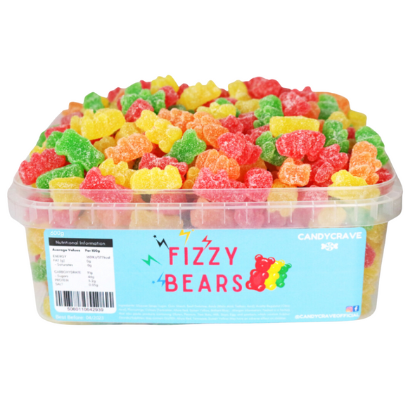 Fizzy Bears 600g Tub