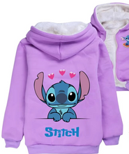 Load image into Gallery viewer, Lilo And Stitch Fleece Hoodie