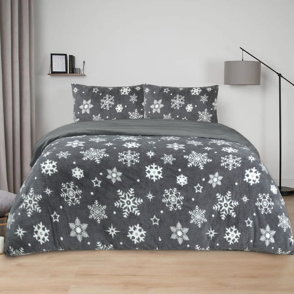 Snowflake Teddy Duvet Set