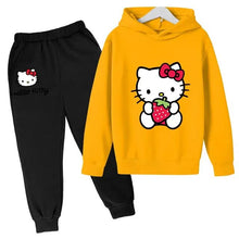 Load image into Gallery viewer, Kids 2PC Hello Kitty Tracksuit Set