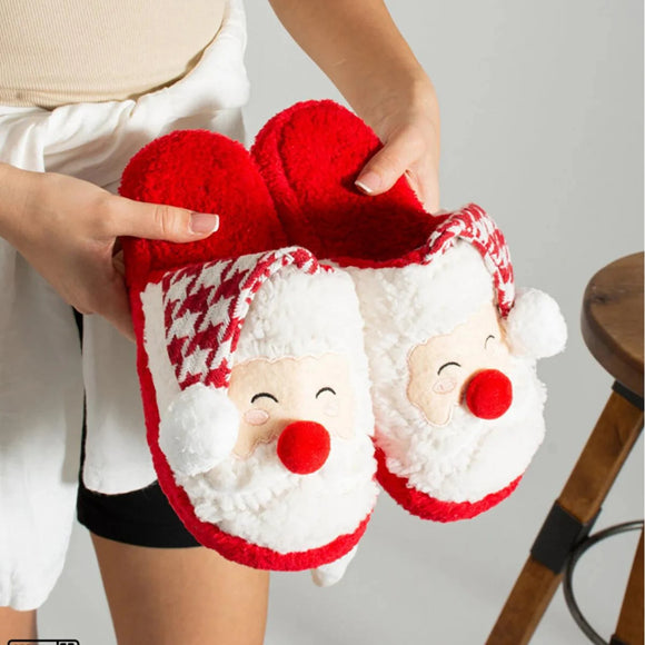 Adult Santa Slippers