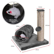 Load image into Gallery viewer, Cat Kitten Scratching Post &amp; Tunnel