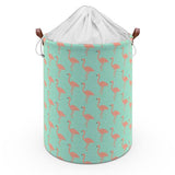 Freestanding Laundry Basket Storage Sorter with Drawstring Lid