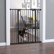 Load image into Gallery viewer, Extra Tall Dog Gate with Cat Door Auto Close