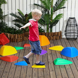 11 PCs Kids Stepping Stones, Balance River Stones, Obstacle Course