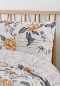 Classic Oriental Floral Duvet Cover Set