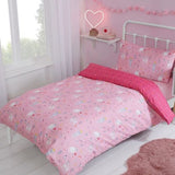 Playful Kittens Pink Duvet Set - SINGLE