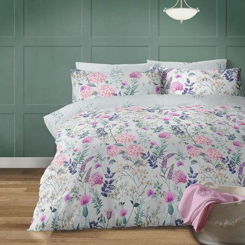 Harlow Duck Egg Floral Duvet Cover Set