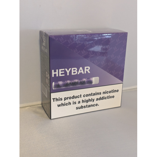 10 Pack of HayBar Blueberry Ice Flavour 600 puff Disposable Vape