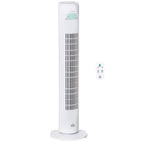 Tower Fan, 3 Speed 3 Mode, Timer, Oscillation Remote White Fan