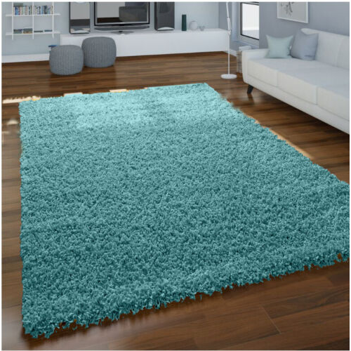 Duck Egg Blue Shaggy Rug 160 x 230