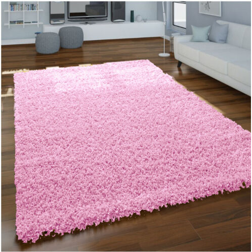 Baby Pink Shaggy Rug 160 x 230