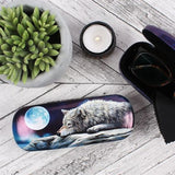 Quiet Reflection Glasses Case Wolf