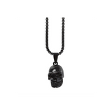 Black Obsidian Skull Necklace