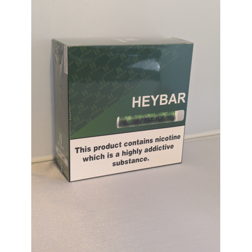 10 Pack of HayBar Apple Ice Flavour 600 puff Disposable Vape