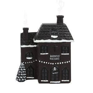 Haunted Holiday House Incense Cone Burner With Nag Champa Incense Cones