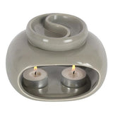 Grey Double Wax / Oil Burner