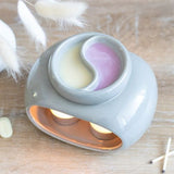 Grey Double Wax / Oil Burner