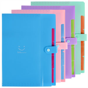 Colourful Plastic File Organisers Pack Of 4