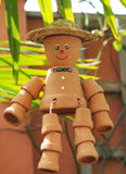 Terracotta 30cm Garden Flower Pot Man - Gnome Style Shelf Sitting Figurine