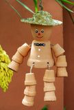 Terracotta 30cm Garden Flower Pot Man - Gnome Style Shelf Sitting Figurine