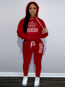 Queens Crown Hoodie and Pants Set