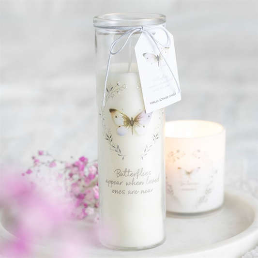 Butterflies Appear Vanilla Tube Candle