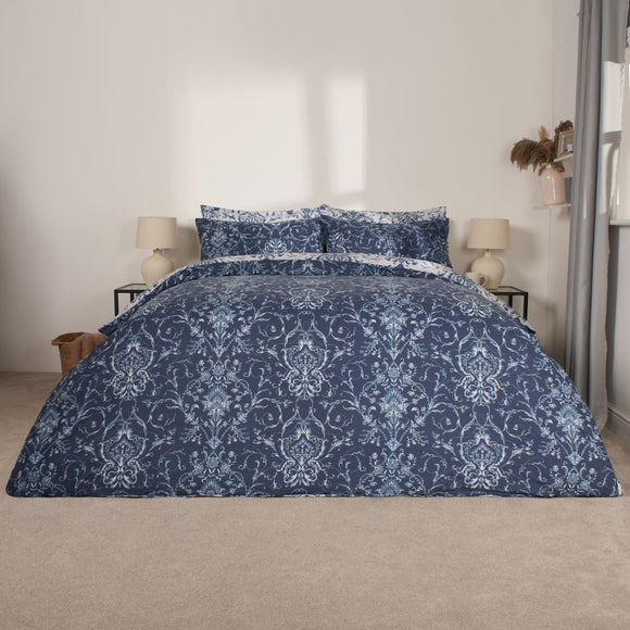 Paisley Duvet Set - Navy