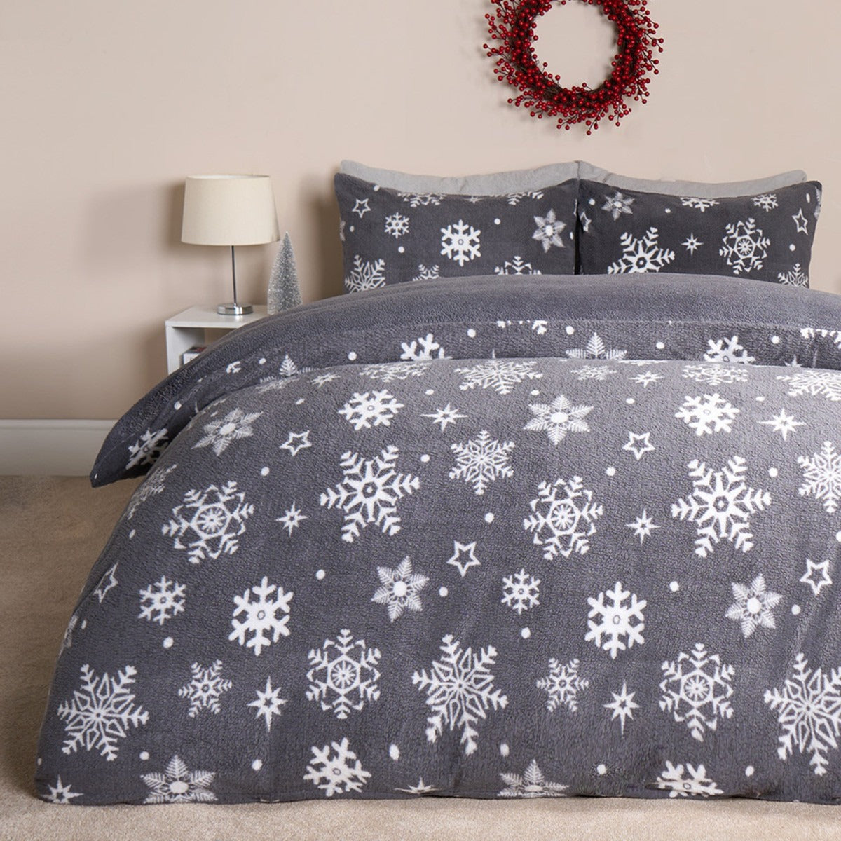 Snowflake Teddy Duvet Set