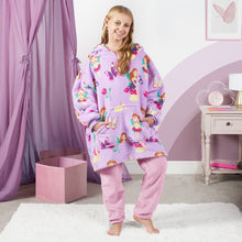 Load image into Gallery viewer, Fairy Print Hoodie Blanket, Kids - Lilac