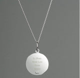 Personalised Sterling Silver & 9ct Gold St. Christopher Necklace