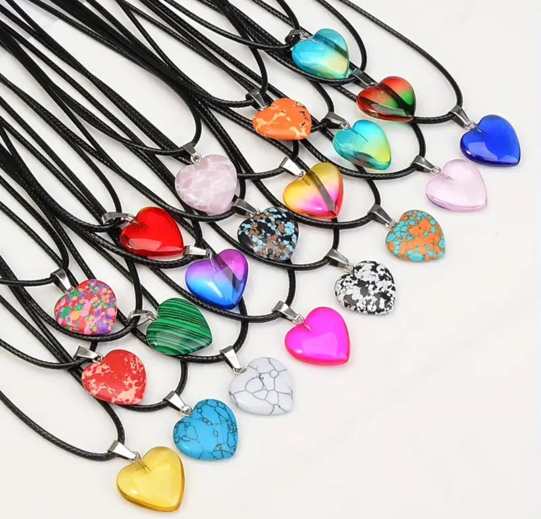 Crystal Heart Pendant Necklace