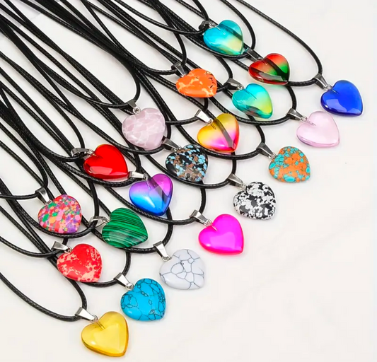 Crystal Heart Pendant Necklace