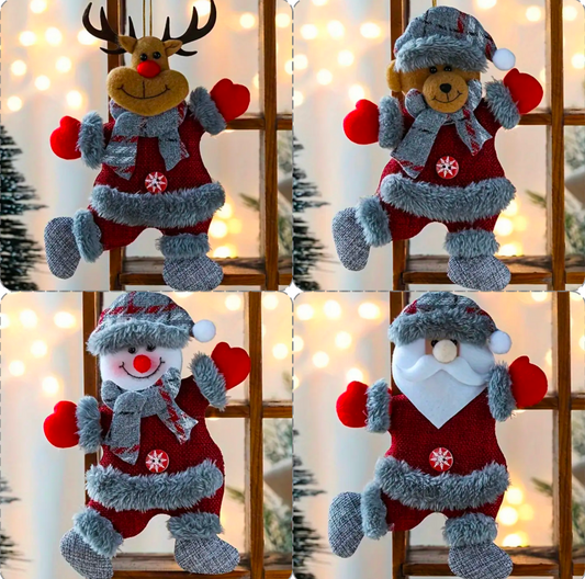 Festive Hanging Plush - Set of 4