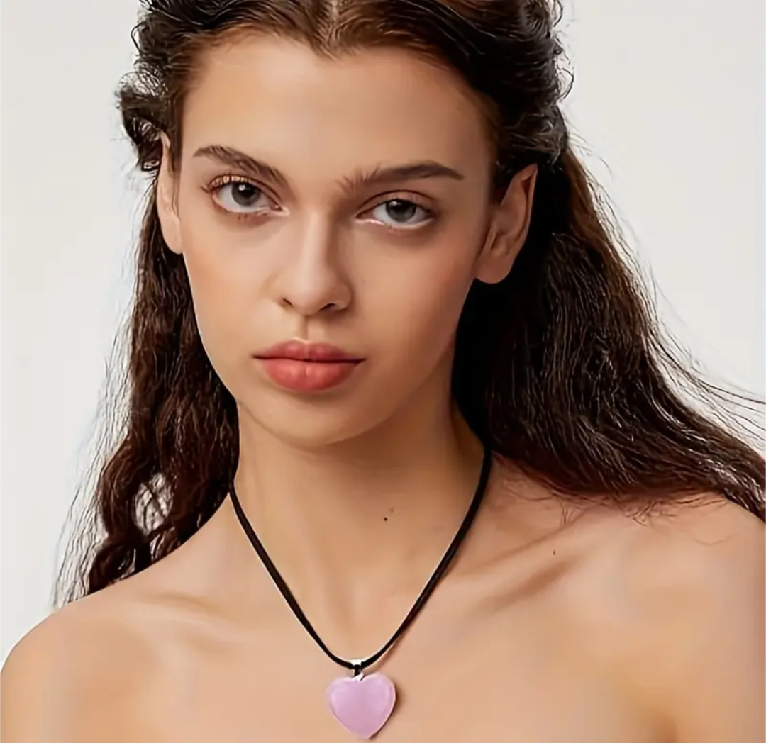 Crystal Heart Pendant Necklace