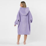 Oversized Fleece Hooded Blanket, Lilac