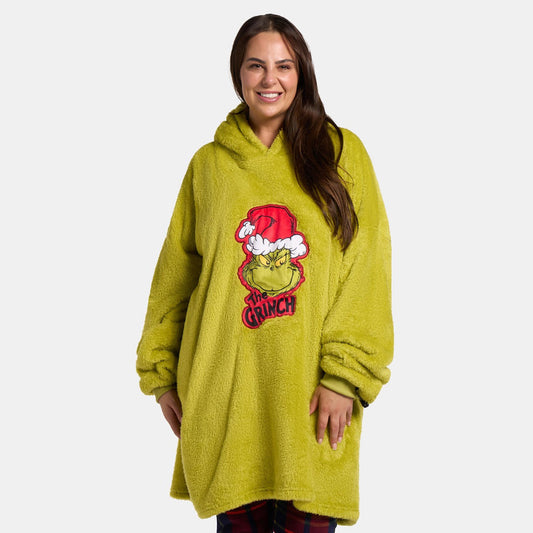 Adults Novelty Grinch Teddy Hoodie