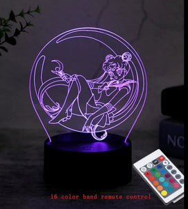 Sailor Moon 3d Colour Changing Light