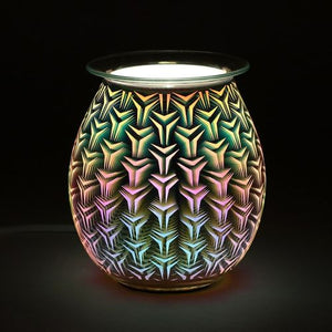 3D Geometric Light Up Electric Wax/Oil Burner