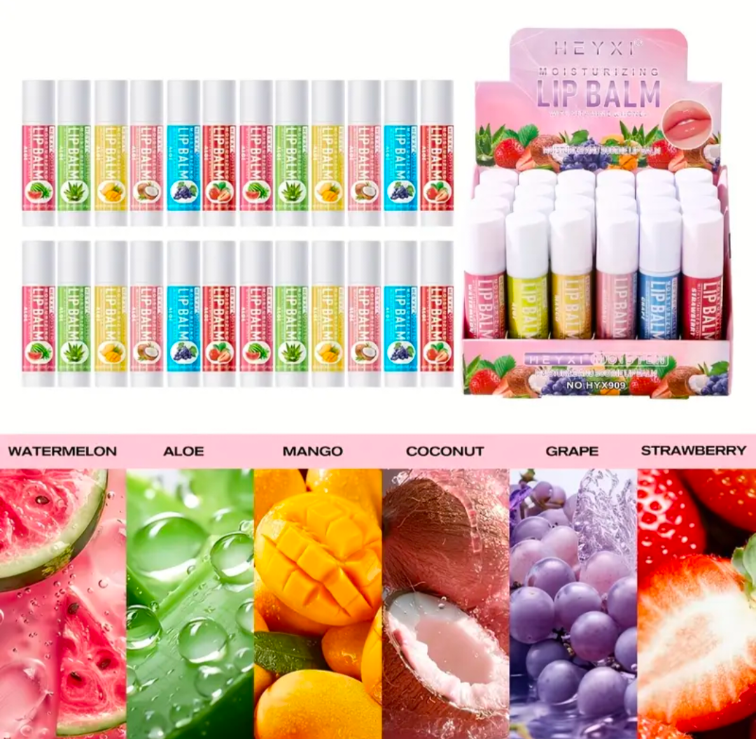 24 Pc Lip Balm Set