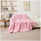 Teddy Geo Fleece Blanket Throw