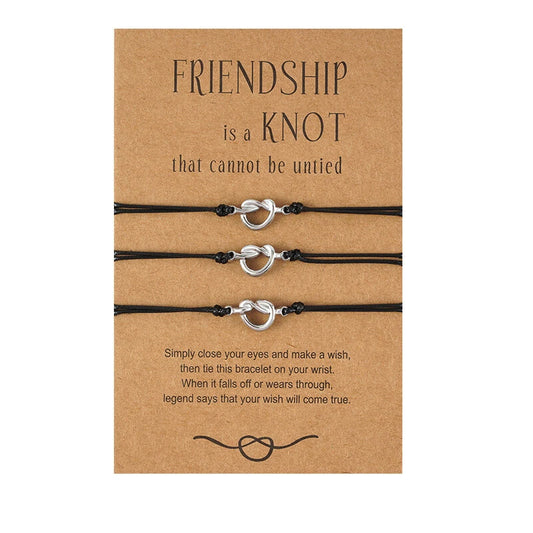 Friendship Best Friend Stainless Steel Knot Bracelet
