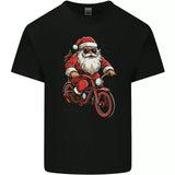 Cycling Santa Tshirt 100% Cotton