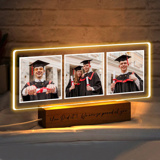 Personalised Acrylic Photo Plaque LED Night Light
