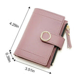 Ladies Small Money Purse Wallet Women PU Leather